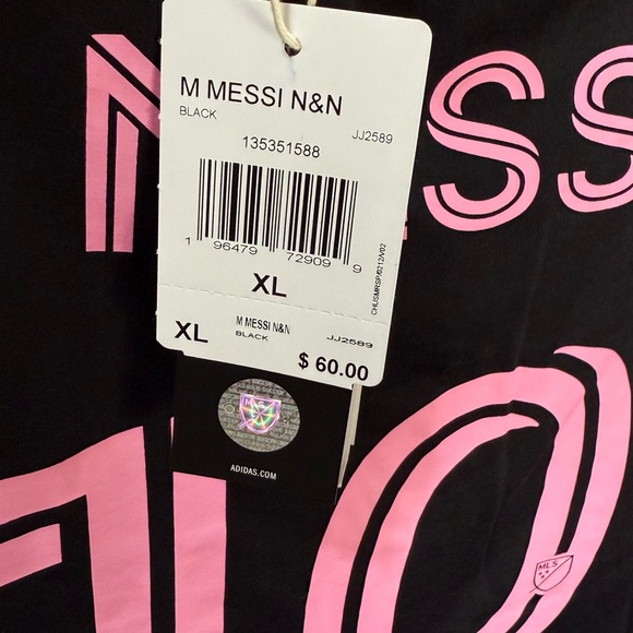 adidas Other - Addidas Messi Miami replica Soccer Jersey size XL